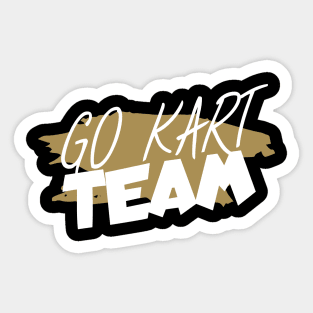 Go kart team Sticker